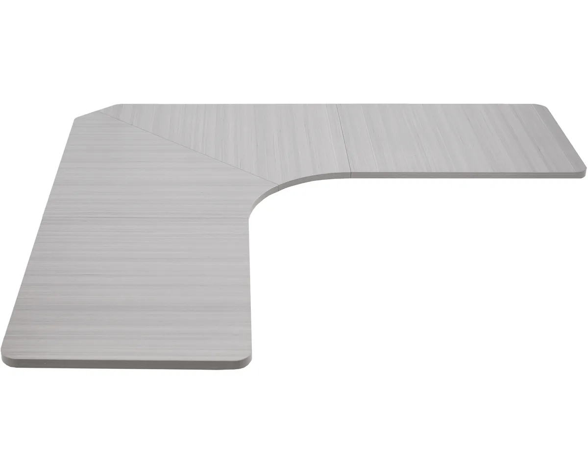 VIVO VIVO Dark Gray 71 x 71 inch Curved Corner Table Top office furniture — product photo