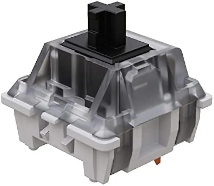 TAURKENAM TAURKENAM Gateron KS-9 Black Linear Switches 65 Pcs Clear Top — product photo