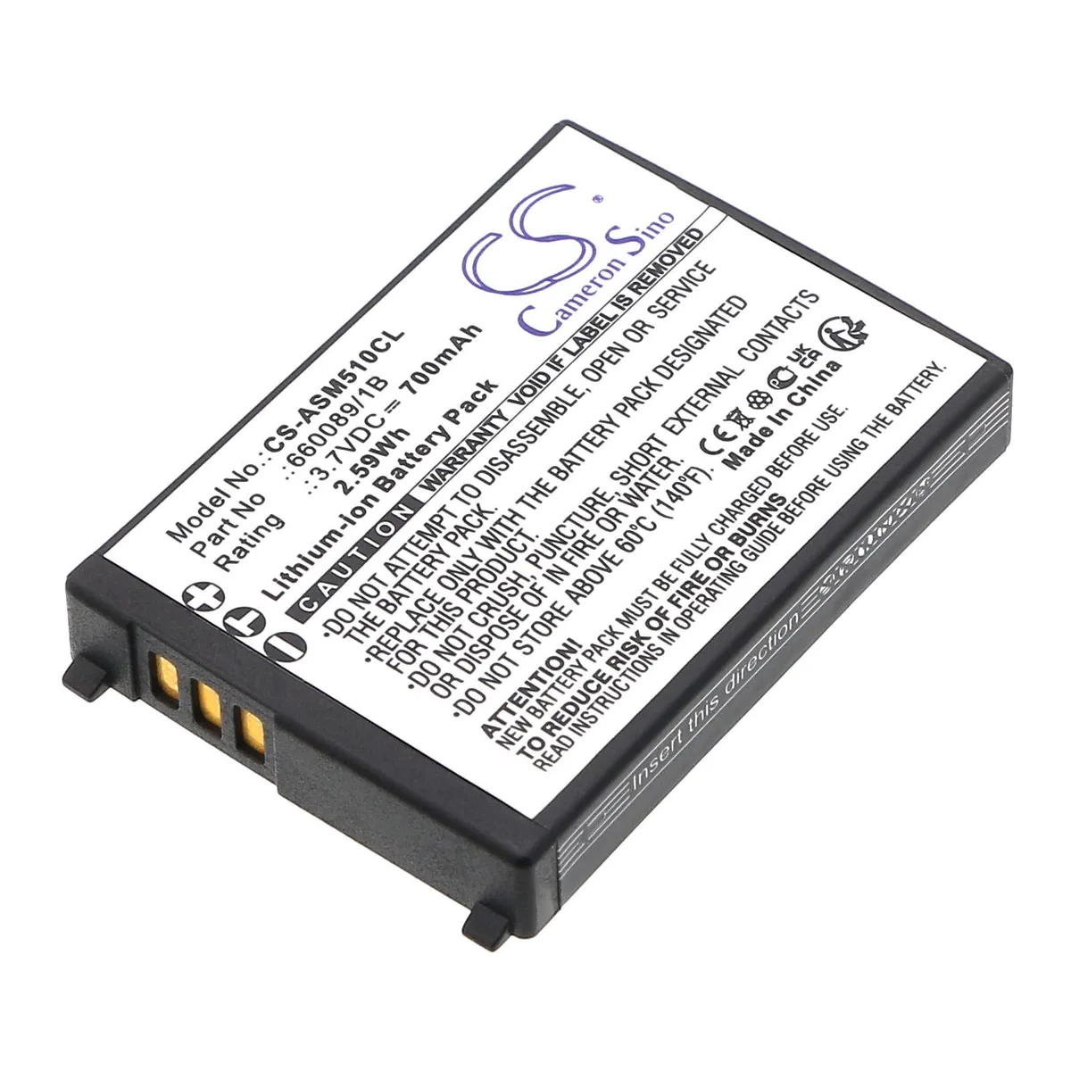  Cameron Sino 700mAh 3.7V Battery for Ascom 51 Advanced A51 A71 — product photo