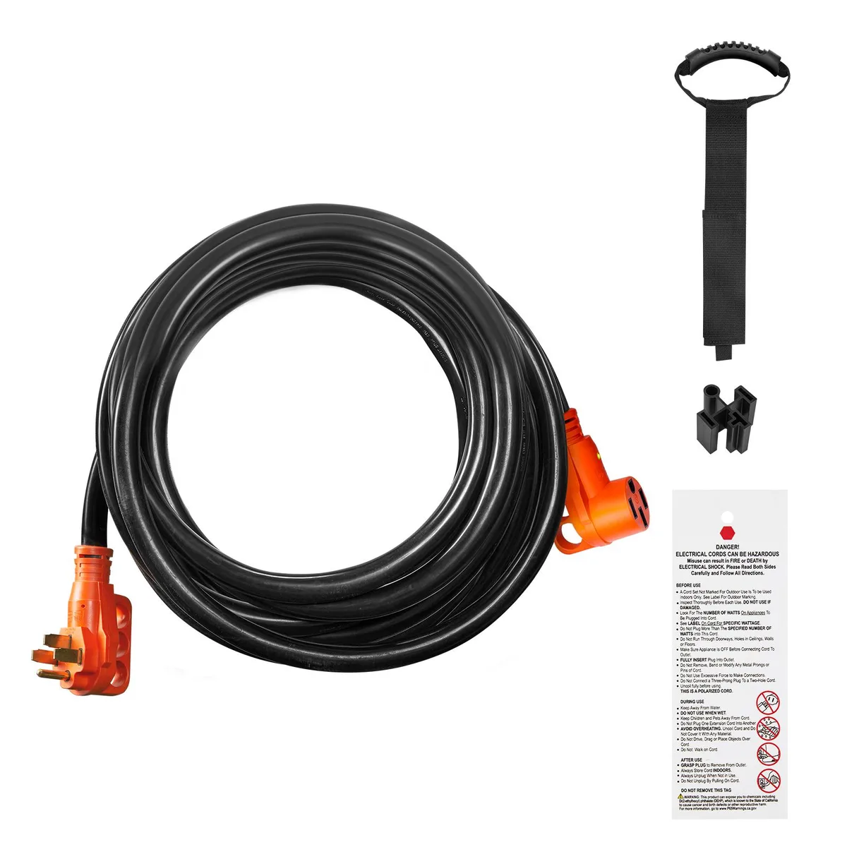 VEVOR VEVOR 50 ft 50A RV Extension Cord NEMA 14-50R/P LED Adapter — product photo