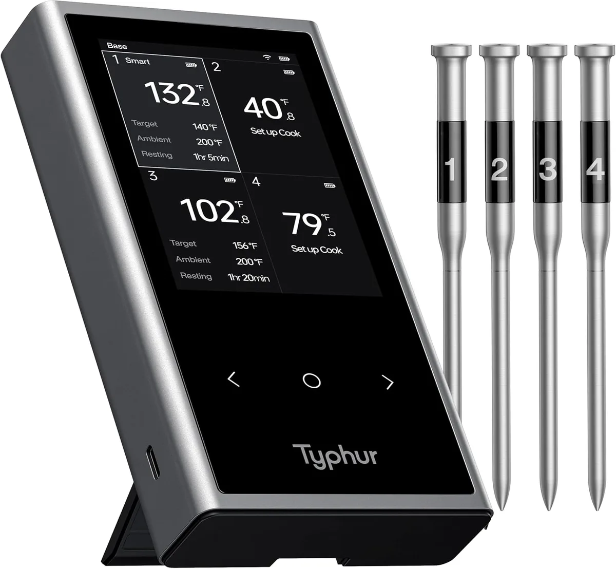 Typhur Typhur Sync Quad 4-Probe Wireless Thermometer Bluetooth 5.4 Wi-Fi — product photo