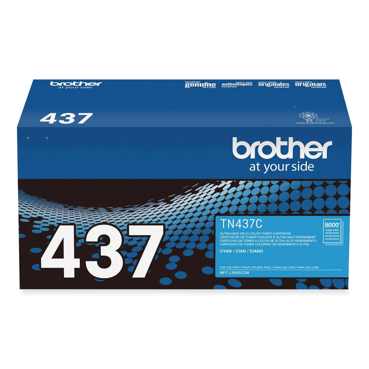 Brother Brother TN437C Ultra High-Yield Toner Cartridge Cyan 8000 Pages — product photo