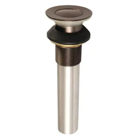 KINGSTON BRASS KINGSTON BRASS KB6005 Complement Push-Up Drain With Overflow Oil Rubbed — product photo
