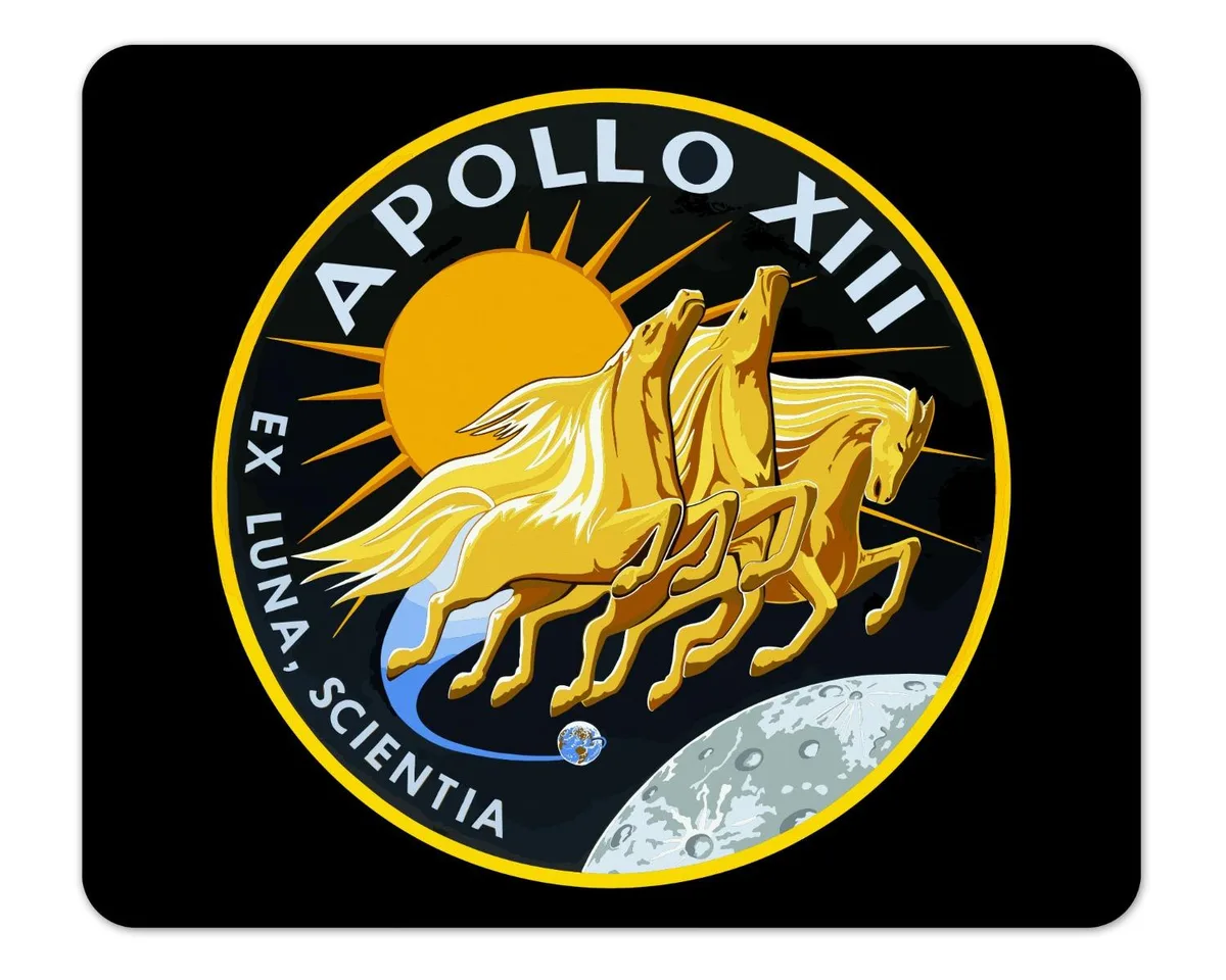 Future of Flight Future of Flight Apollo 13 Mission Logo Mouse Pad 1/8 Thick 7.75 x 9.25 in — product photo