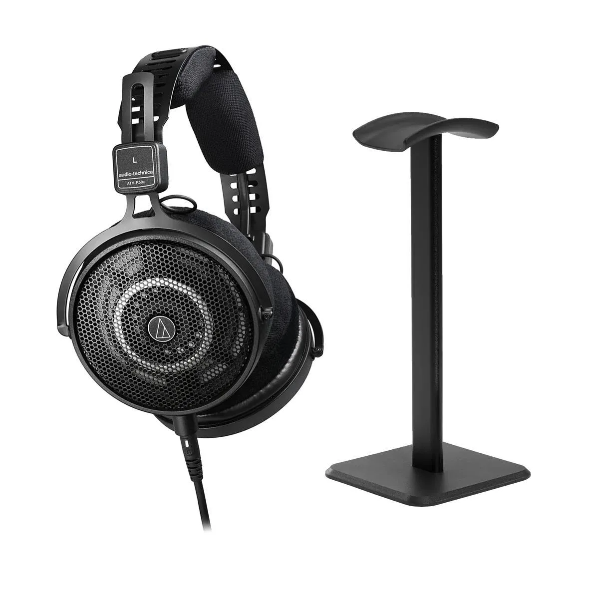 Audio-Technica Audio-Technica ATH-R50x Open-Back Headphones with Desktop Stand, Black — product photo