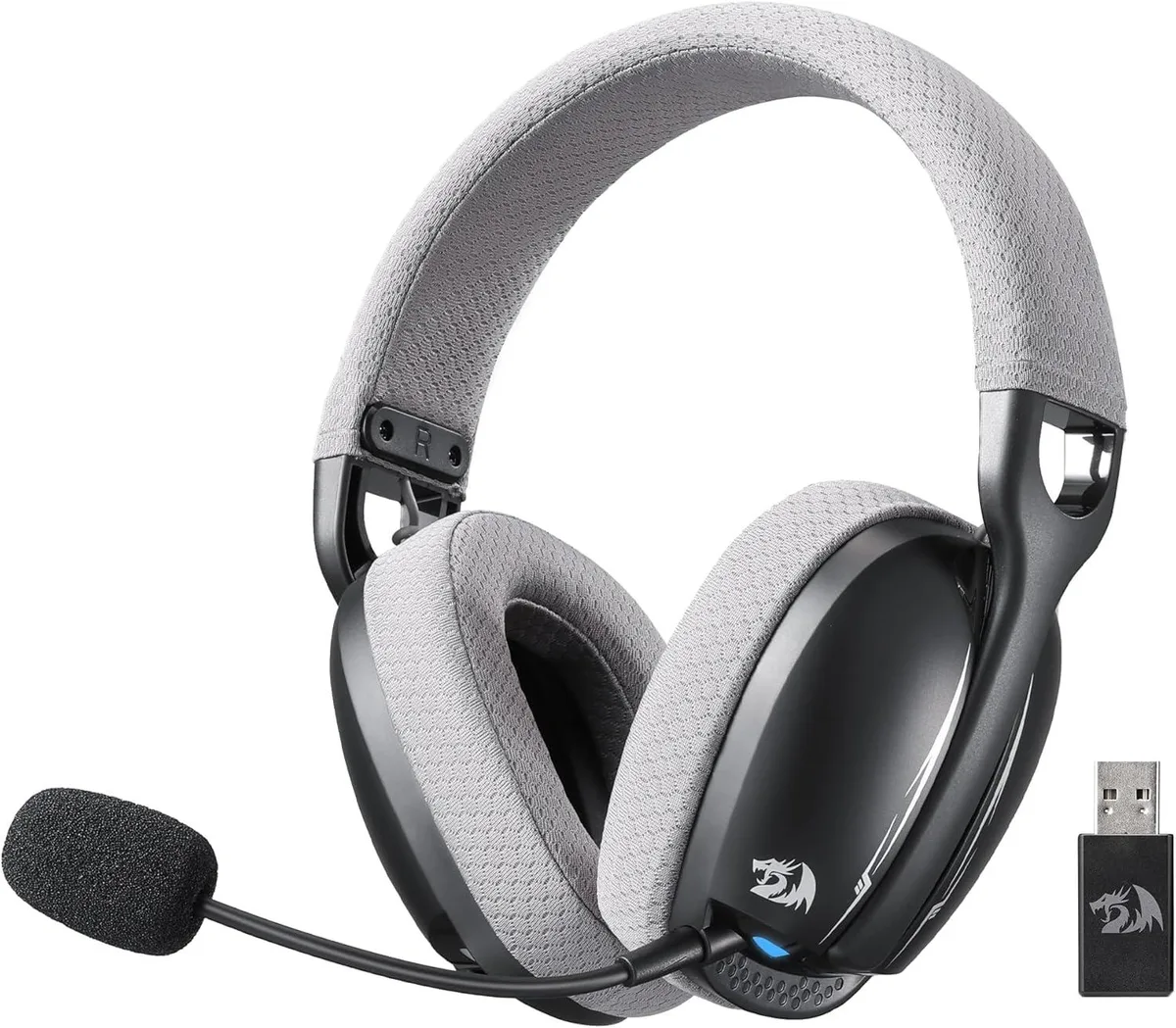 Redragon Redragon H878 3-Mode Wireless Gaming Headset Black & Gray — product photo