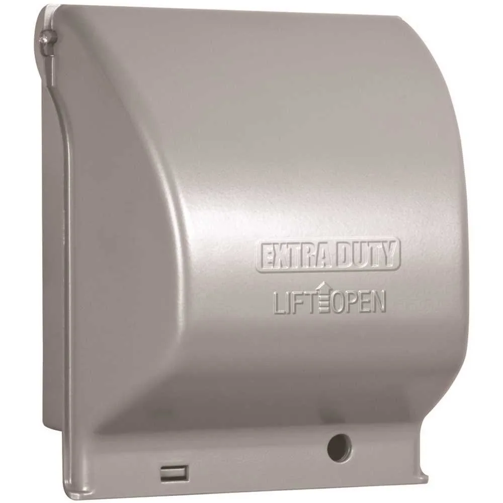 Taymac Taymac MX6200 Weatherproof Cover 2 Gang Aluminum Gray — product photo