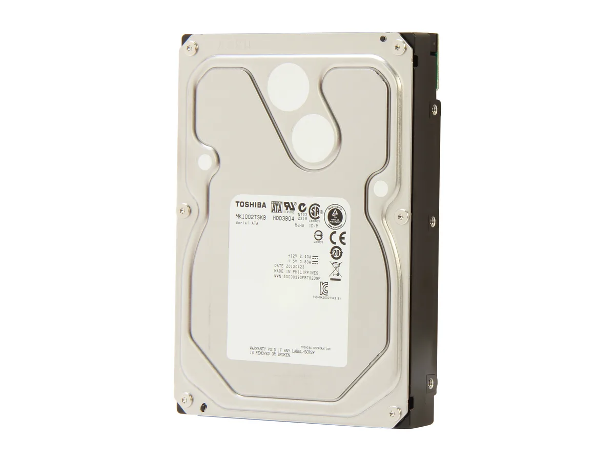 Toshiba Toshiba MK1002TSKB 1TB 7200 RPM 64MB Cache SATA 3.0Gb/s 3.5" internal hard drive — product photo