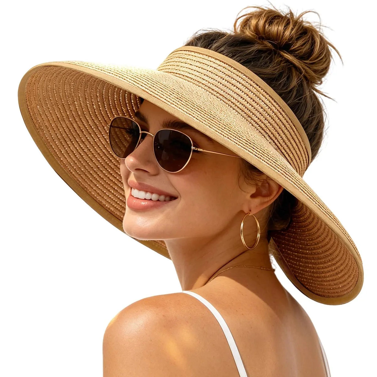 ZOORON Sun Hat Khaki 21.5-24 in — product photo