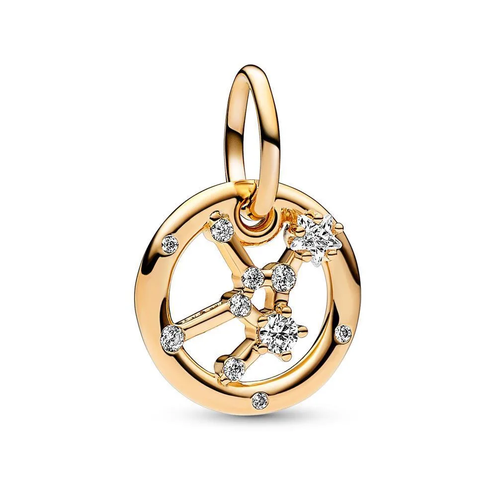 PANDORA Pandora Virgo Zodiac Dangle Charm 14k gold-plated — product photo