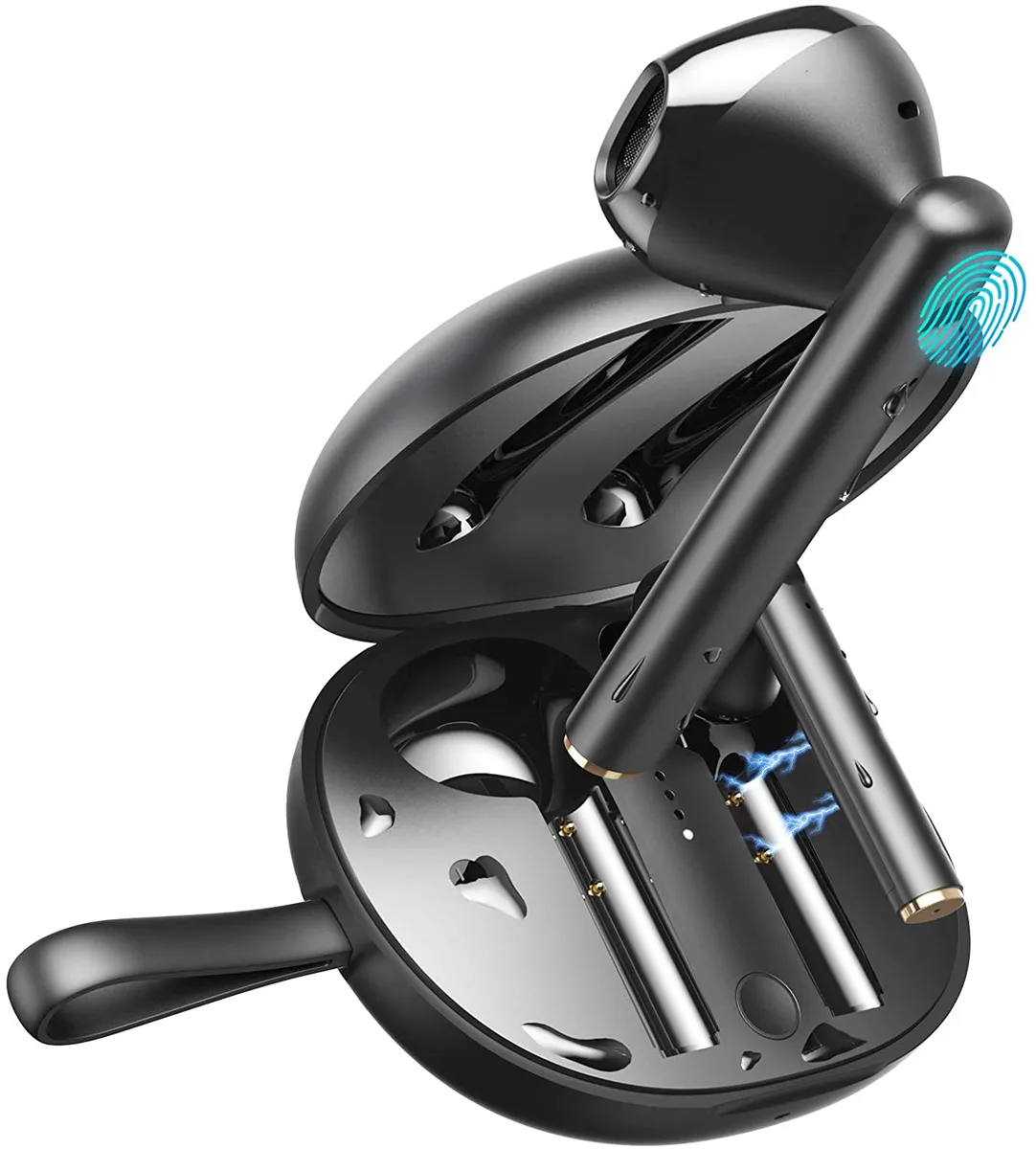 BASEUS BASEUS W05 Wireless Earbuds Bluetooth 5.0 Black — product photo