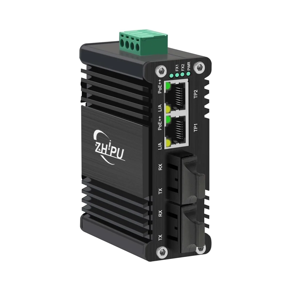 BoYata BoYata Industrial 2 Port Gigabit PoE++ Switch 2 in 1 accessory — product photo