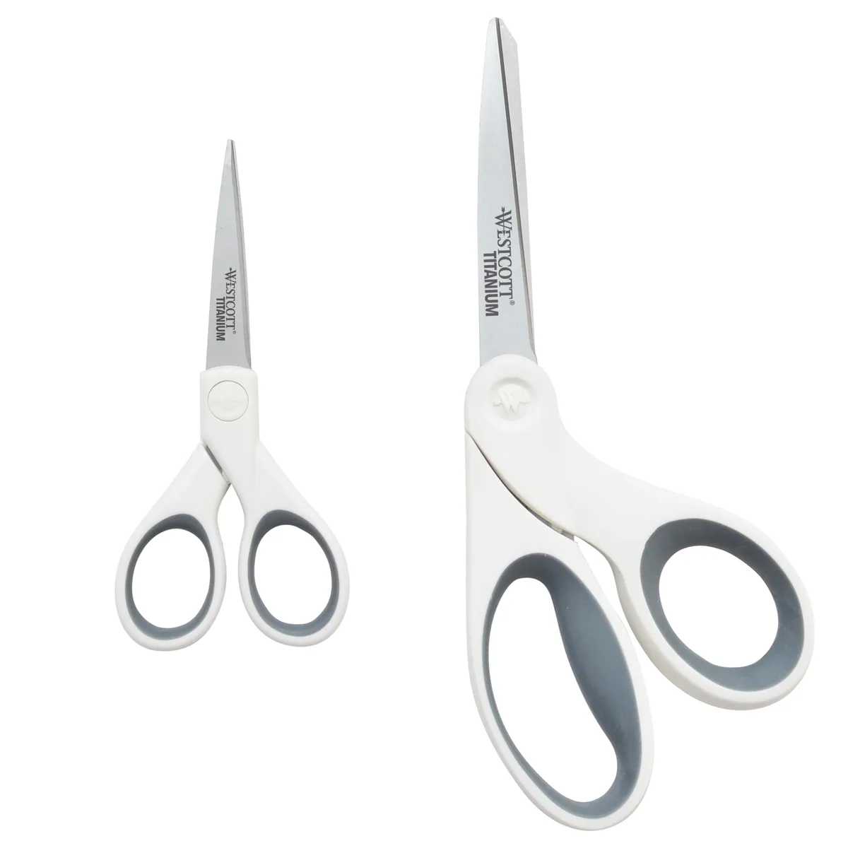  Westcott 16378 5-Inch &amp; 8-Inch Titanium Bonded Scissors 2 Pack — product photo
