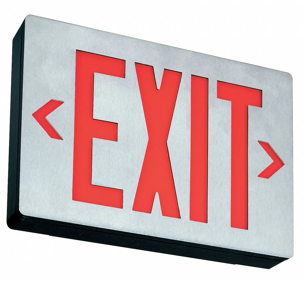 Acuity Lithonia Acuity Lithonia LENY 3 R Cast Aluminum LED Exit Sign Black 120/277V — product photo