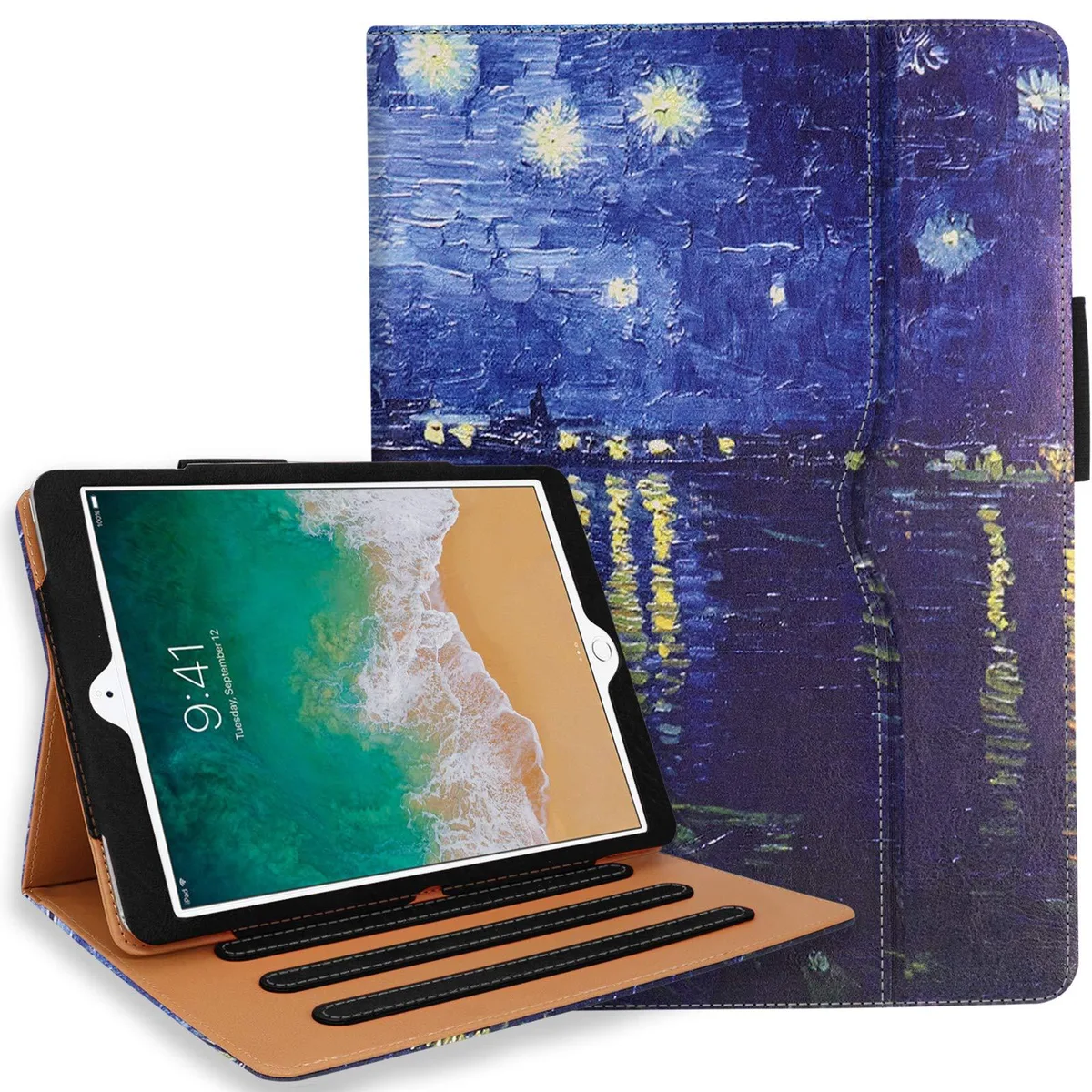 Newqiang Newqiang 9.7 inch iPad Case Rhone with Hand Strap 360 Stand — product photo