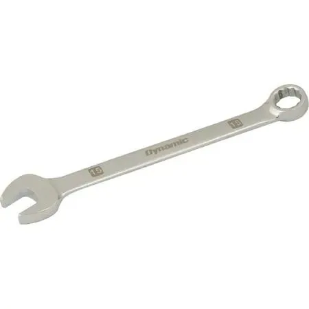 Dynamic 15mm 12-point combination wrench mirror chrome finish