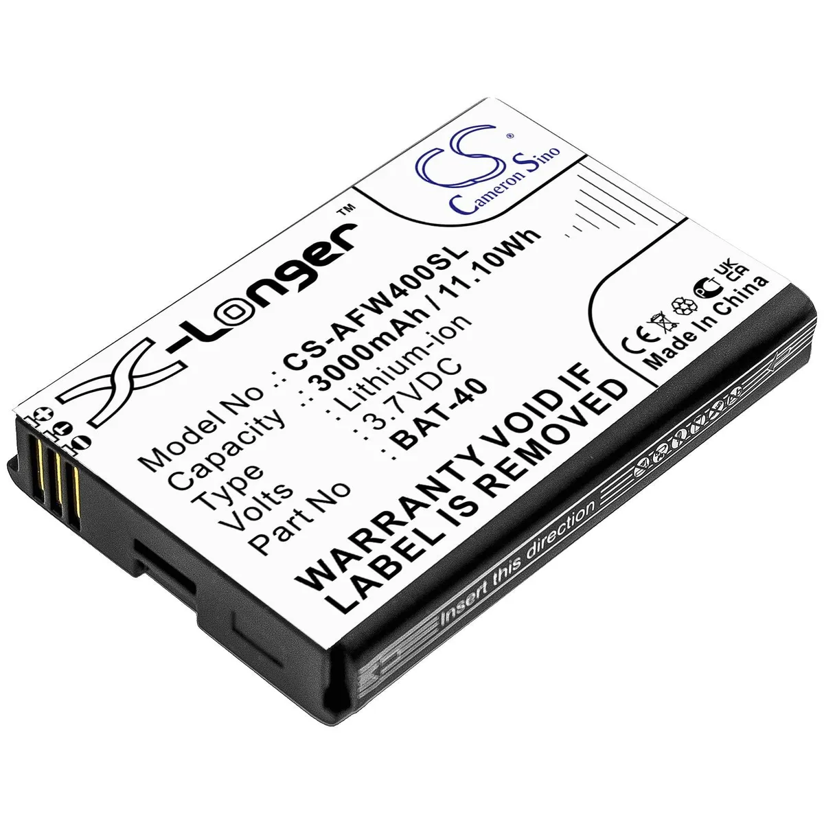  Cameron Sino BAT-40 3000mAh 11.10Wh battery — product photo