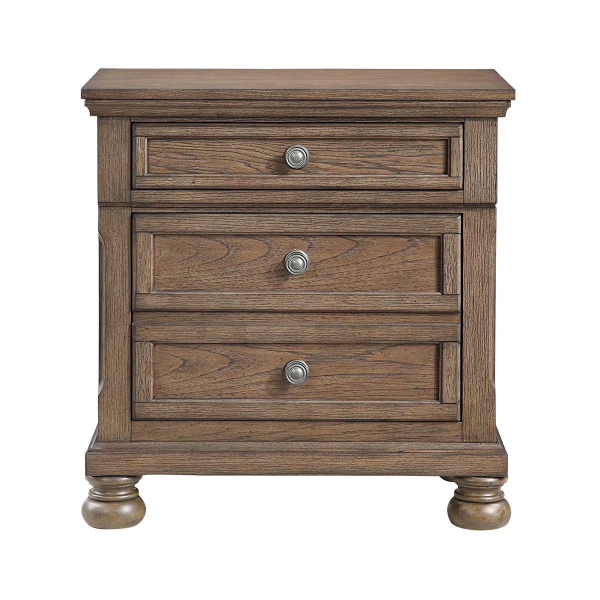 tuphen tuphen 3-Drawer Nightstand Antique Brown 28.25"x17.75"x29.5 — product photo