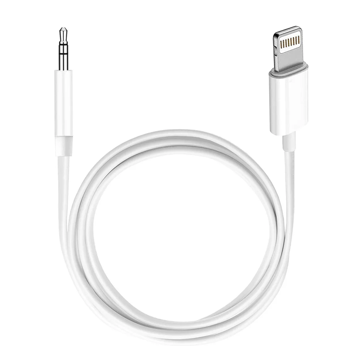  Seulliya AC-1 Lightning to 3.5 mm aux cable 3.3 ft White — product photo
