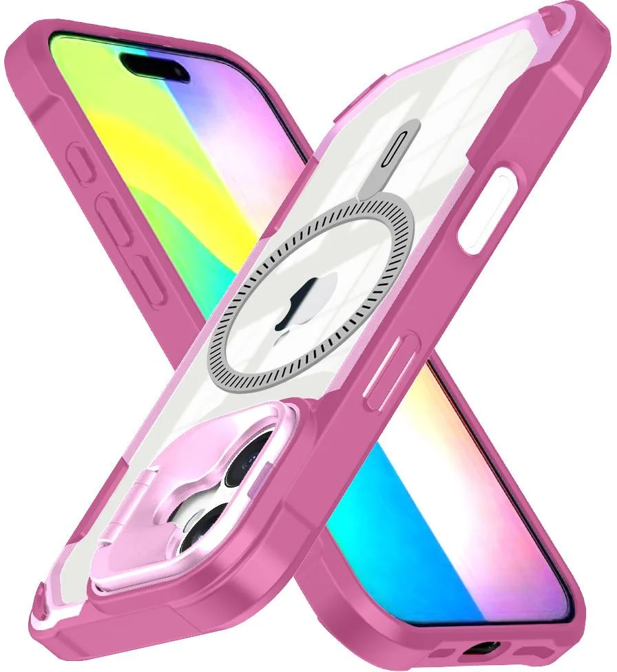 Nakedcellphone Nakedcellphone CamStand Hybrid Case iPhone 16 MagSafe Soft Pink — product photo