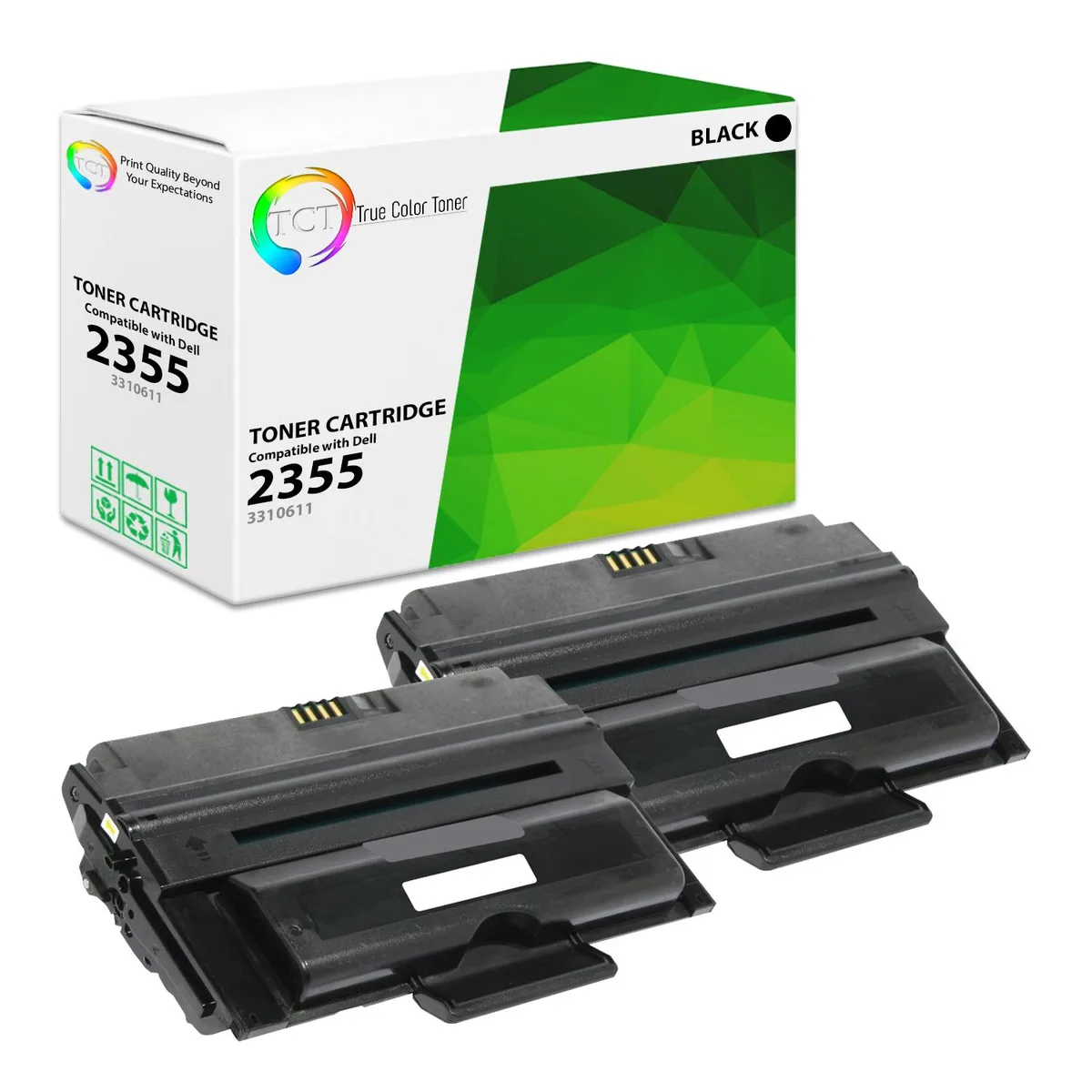 True Color Toner True Color Toner 3310611 Black Toner Cartridge 2 Pack 10000 Pages — product photo