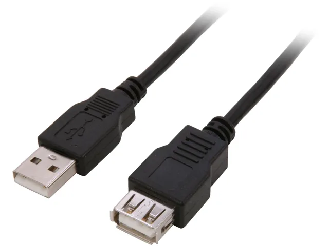 Nippon Labs Nippon Labs USB-15-MF-BK-2P USB 2.0 extension cable A male to A female 15 ft black 2 pack — product photo
