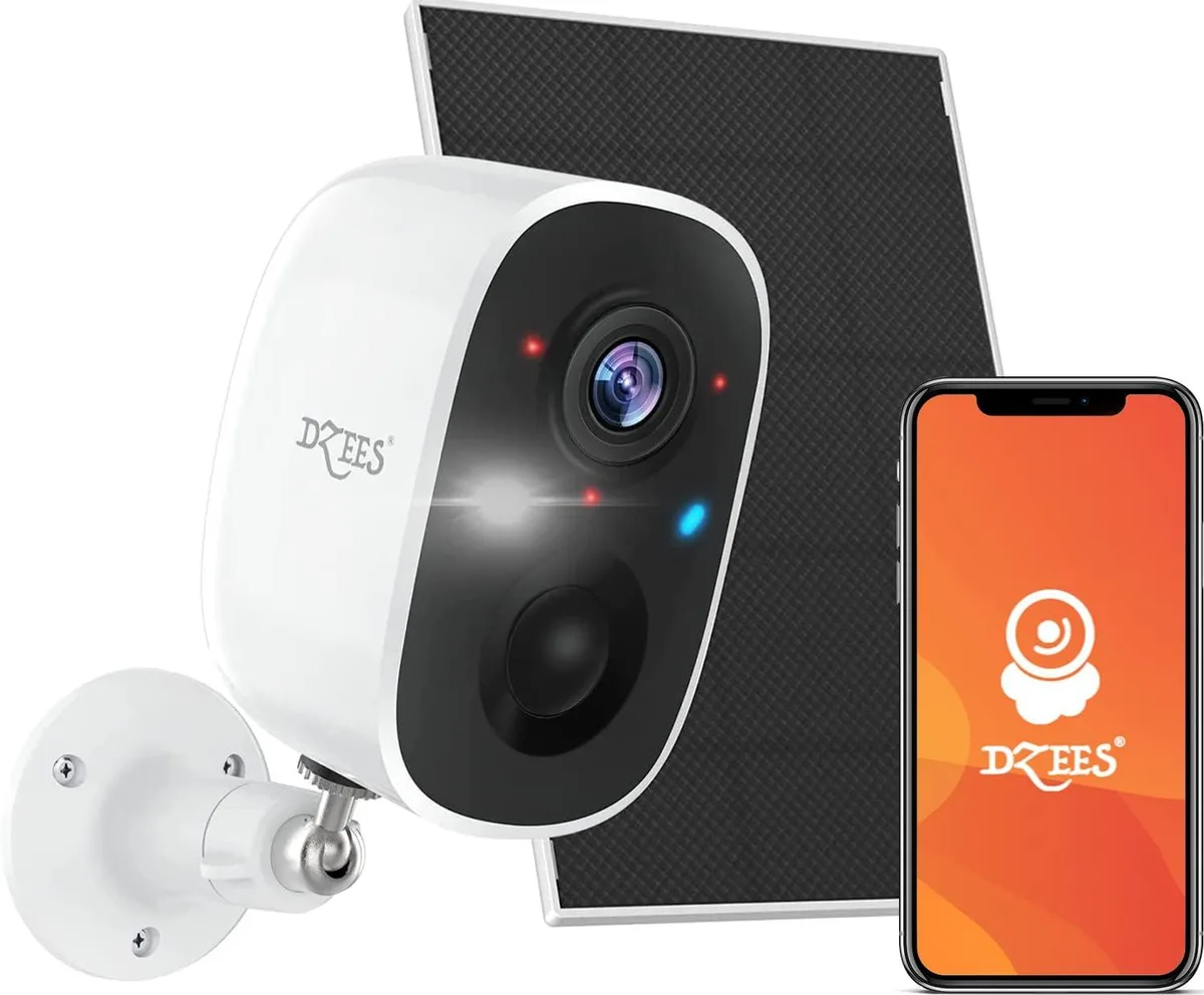 TAURKENAM TAURKENAM Solar Wireless Surveillance 2K Color Night Vision 33ft AI Detection — product photo