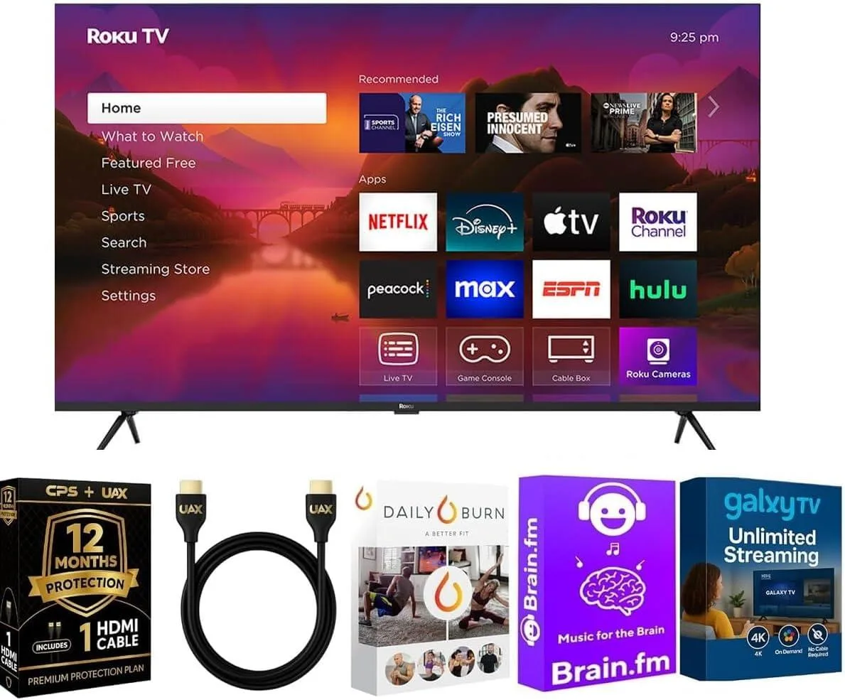 Roku Roku 55-Inch Plus Series 4K QLED Mini-LED Smart TV — product photo