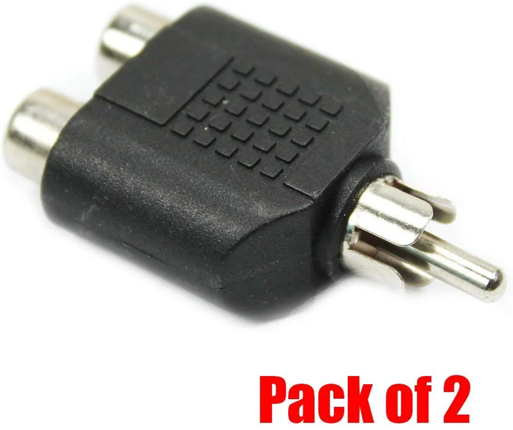 iMBAPrice iMBAPrice 2 RCA Female to RCA Male Splitter Adapter 2 Pack power strip — product photo
