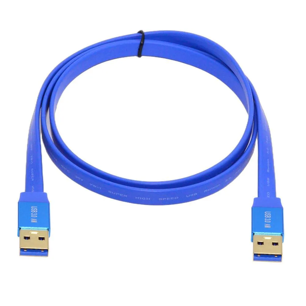 LORDWORLD LORDWORLD USB 3.0 Type-A Male to Male Cable Blue 100cm — product photo