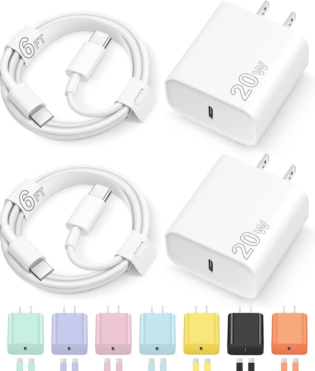 Elestur Elestur 20W USB-C charger with 6ft cable for iPhone 15 16 17 — product photo