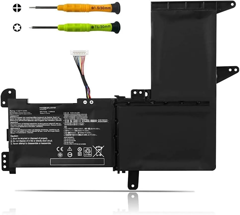 PISKEKAT PISKEKAT 11.52V 42Wh 3-Cell Li-ion Battery B31N1637 C31N1637 for ASUS VivoBook X510 S510 F510 — product photo