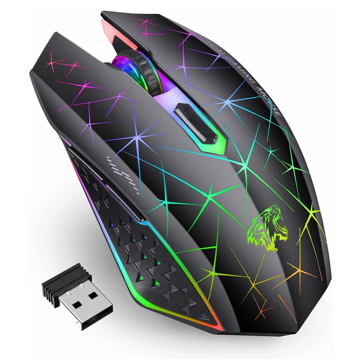  ASUS TENMOS V7-1 Wireless Gaming Mouse Black 16 Buttons — product photo