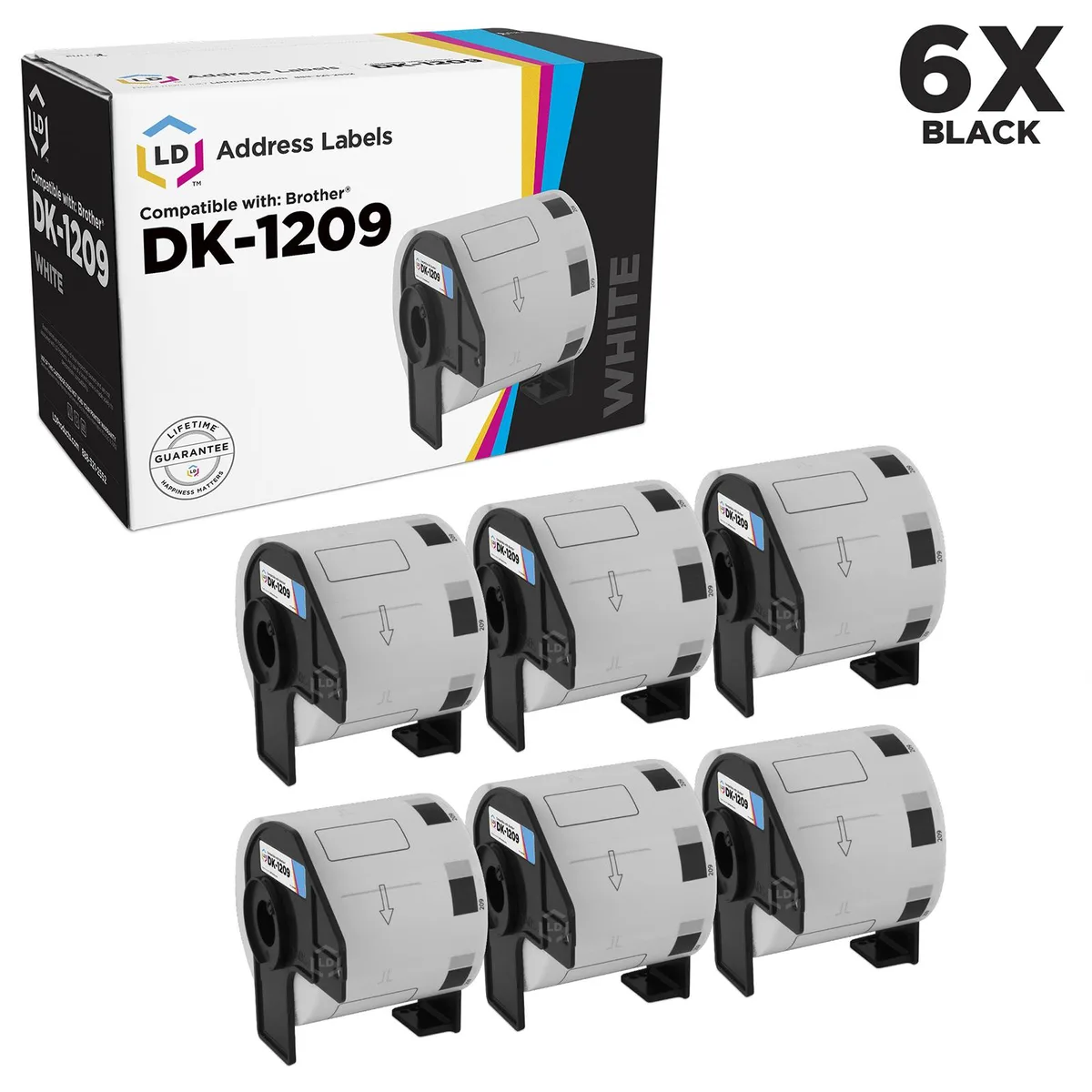 LD Products LD Products Address Label Roll 1.1 x 2.4 in 800 Labels 6-Pack — product photo