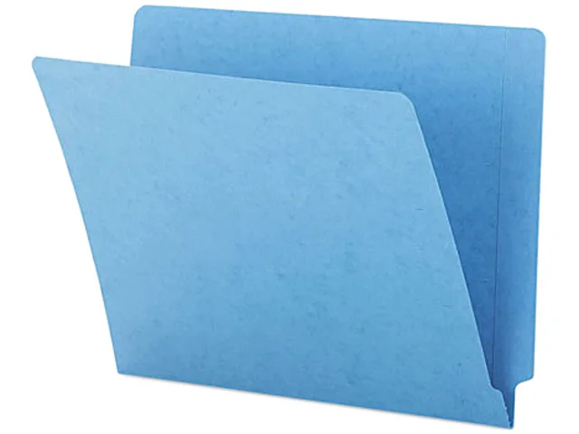Smead Smead 25010 file folder, letter, blue, 11-pt, 100/box — product photo