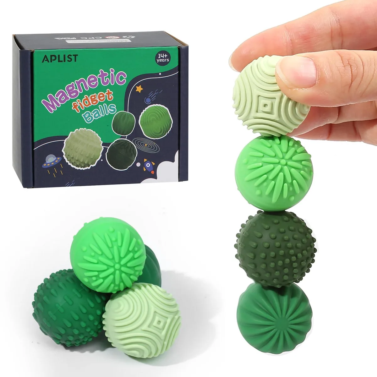 APLIST Silicone Magnetic Balls 1.1 in 4PCS — product photo