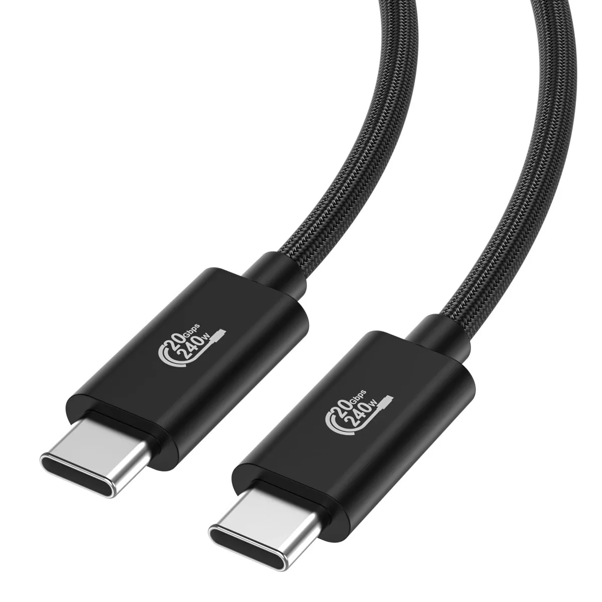 Bipra Bipra USB C Monitor Display Cable 15 FT 4K@144Hz 8K@30Hz 20Gbps Data Transfer PD Fast Charge 2 in 1 accessory — product photo