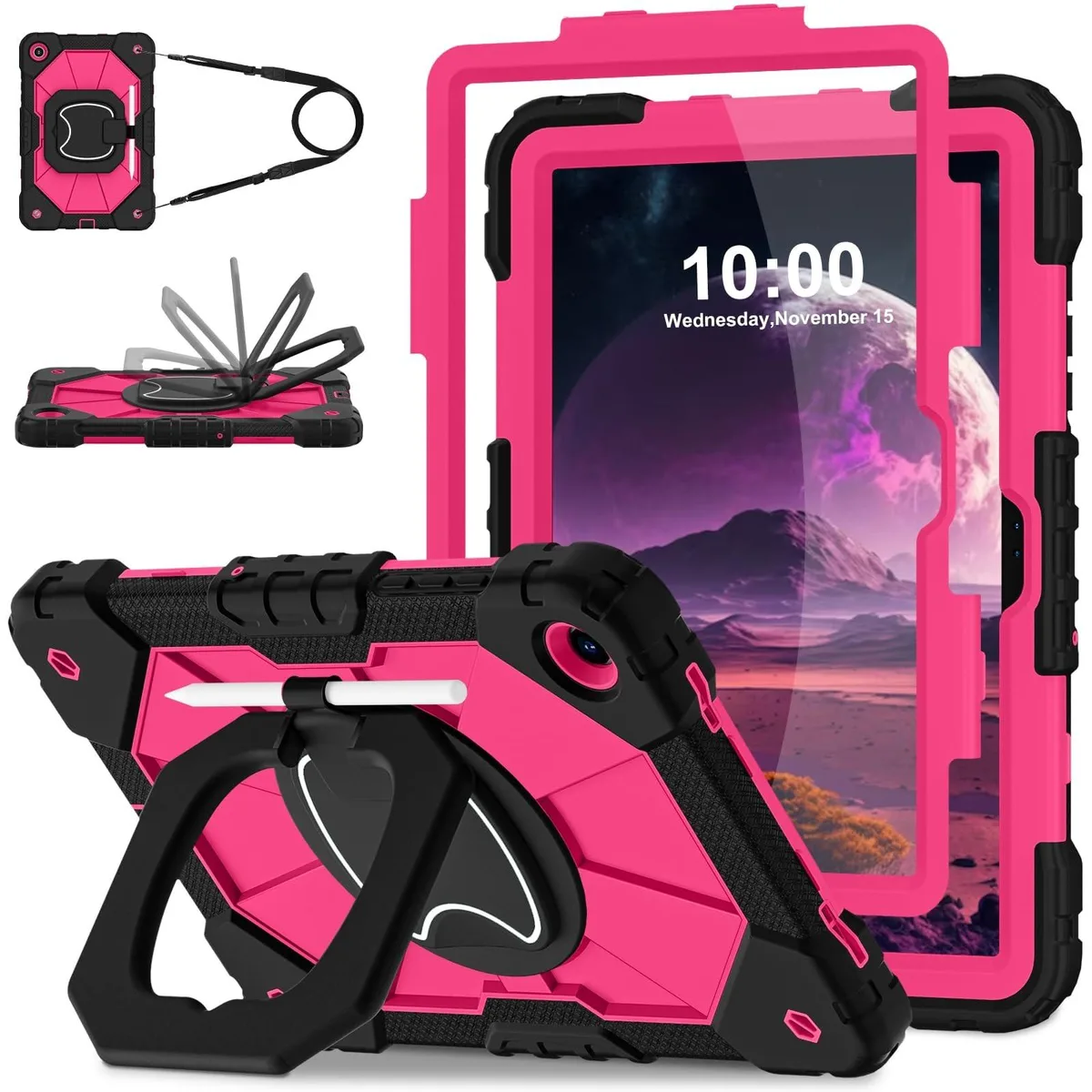 Alphacool Alphacool 2 in 1 accessory for Samsung Galaxy Tab A11 Plus / A9 Plus 11 inch, Black Pink — product photo