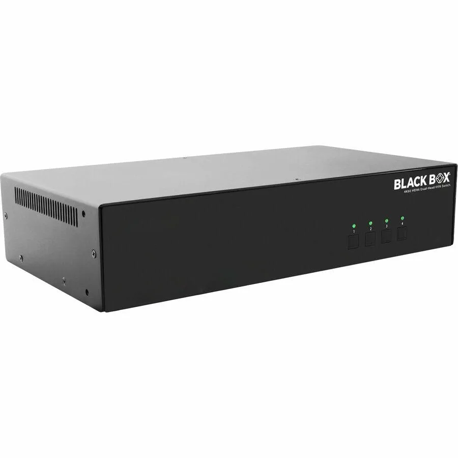 Black Box Corporation Black Box Corporation 4K60 HDMI Dual-Head KVM Switch 4 Port — product photo