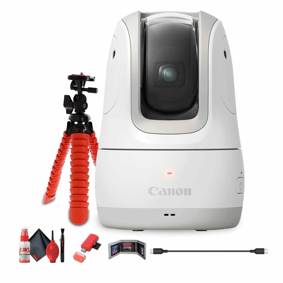 Canon Canon PowerShot PICK PTZ Camera White + 64GB Card + Flexible Tripod — product photo