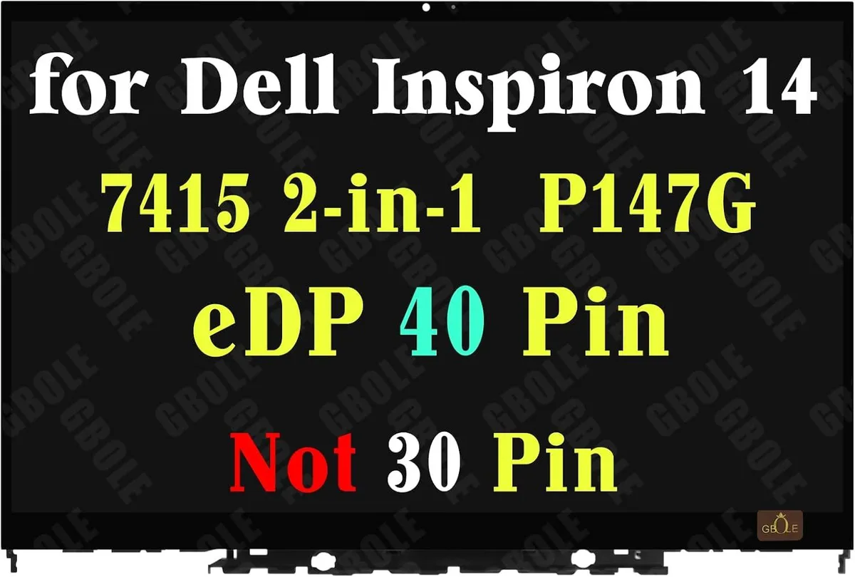 NUOLAISUN NUOLAISUN 14" 1920x1080 60Hz 40-pin Touch Screen for Dell Inspiron 5415 5410 7415 P147G — product photo