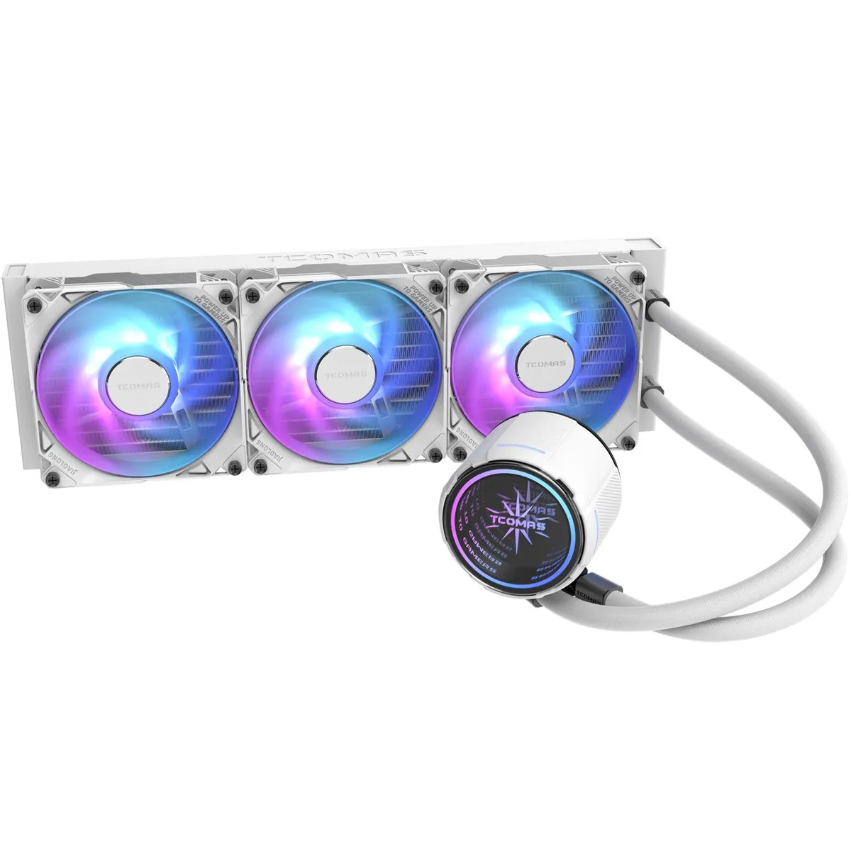 TCOMAS TCOMAS LA200 White 360 ARGB liquid cooler — product photo