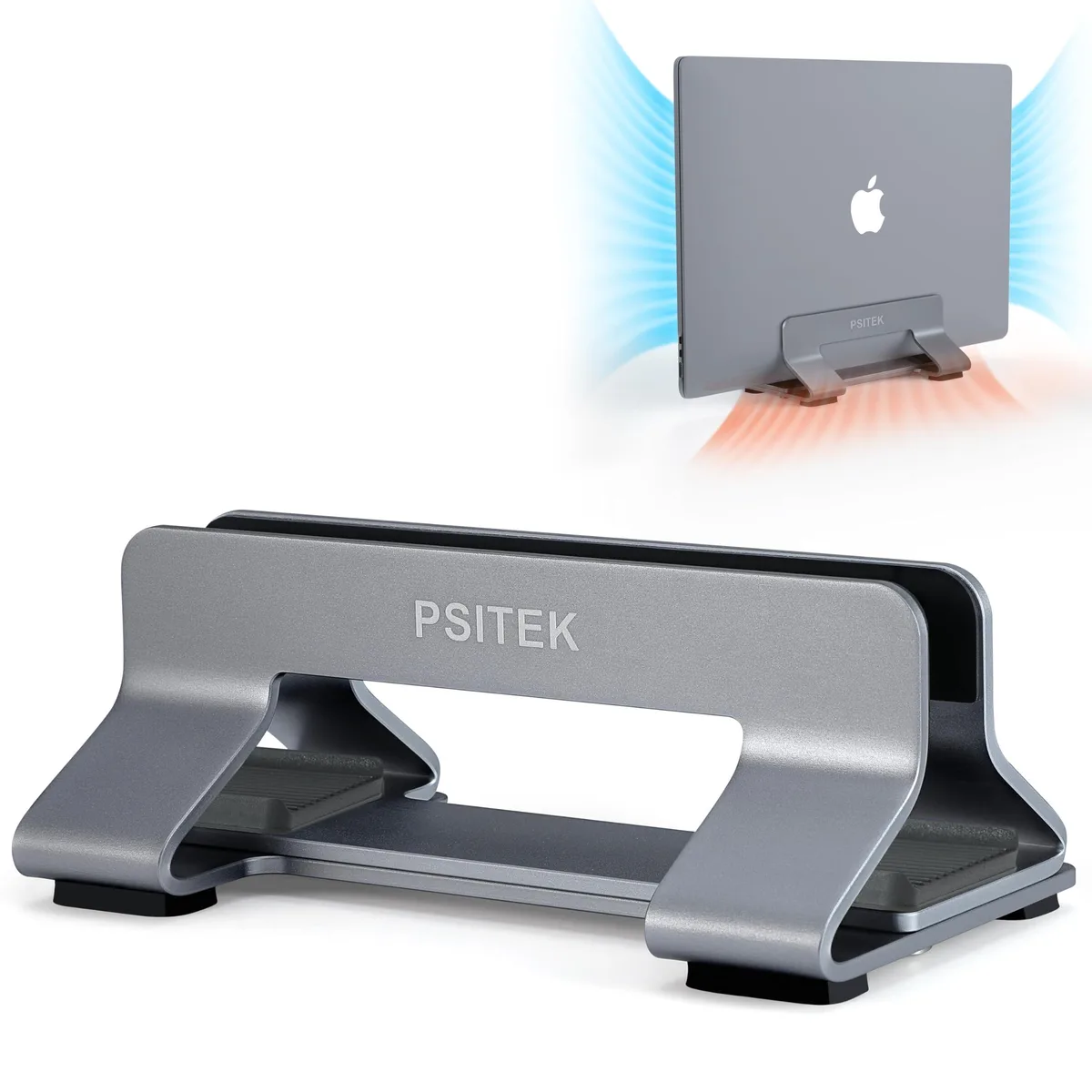 No Sew No Sew VStand SpaceGray-1 Vertical Laptop Stand 12-42mm Space Gray — product photo