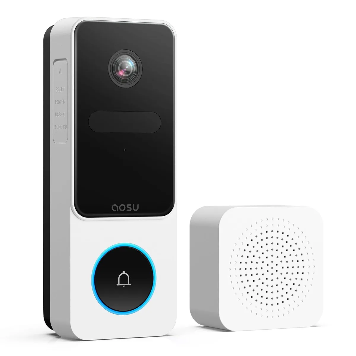 Clover V8E2CA11 2K Wireless Surveillance Doorbell Camera 170° 90 Days Battery 2.4G WiFi — product photo