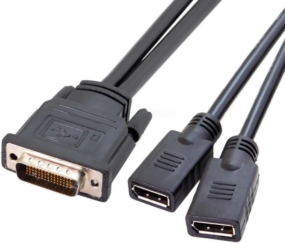 Vszerda Vszerda DMS-59 Male to Dual DisplayPort Female Splitter Cable 25cm — product photo