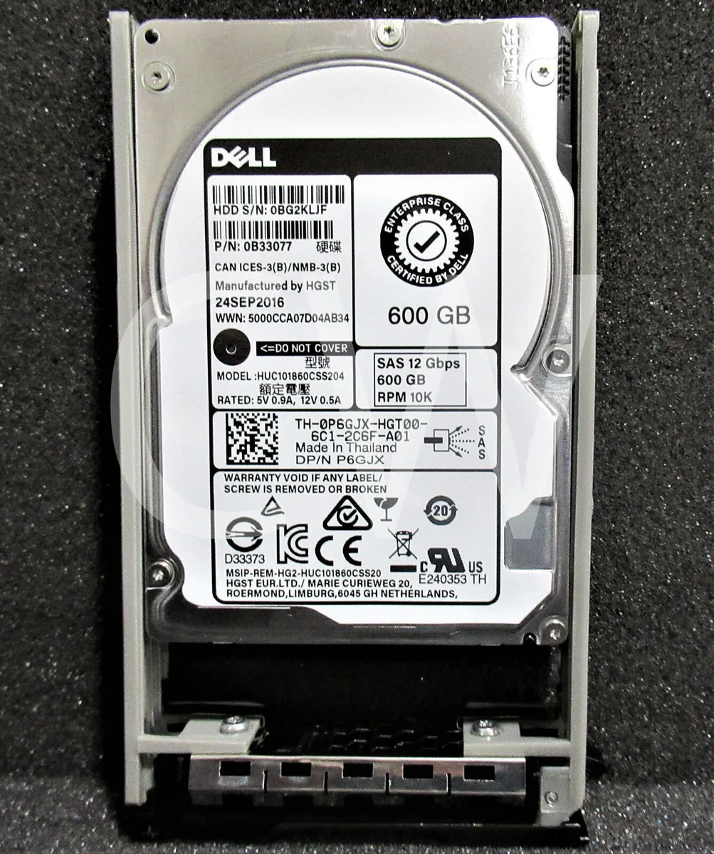 DELL DELL HUC101860CSS204 600GB 10000RPM SAS 2.5in HDD accessory — product photo