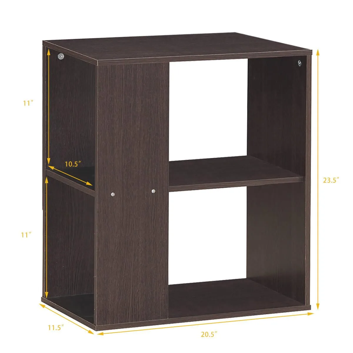 SlickBlue SlickBlue 2-Tier End Table Brown 20.5x11.5x23.5in — product photo