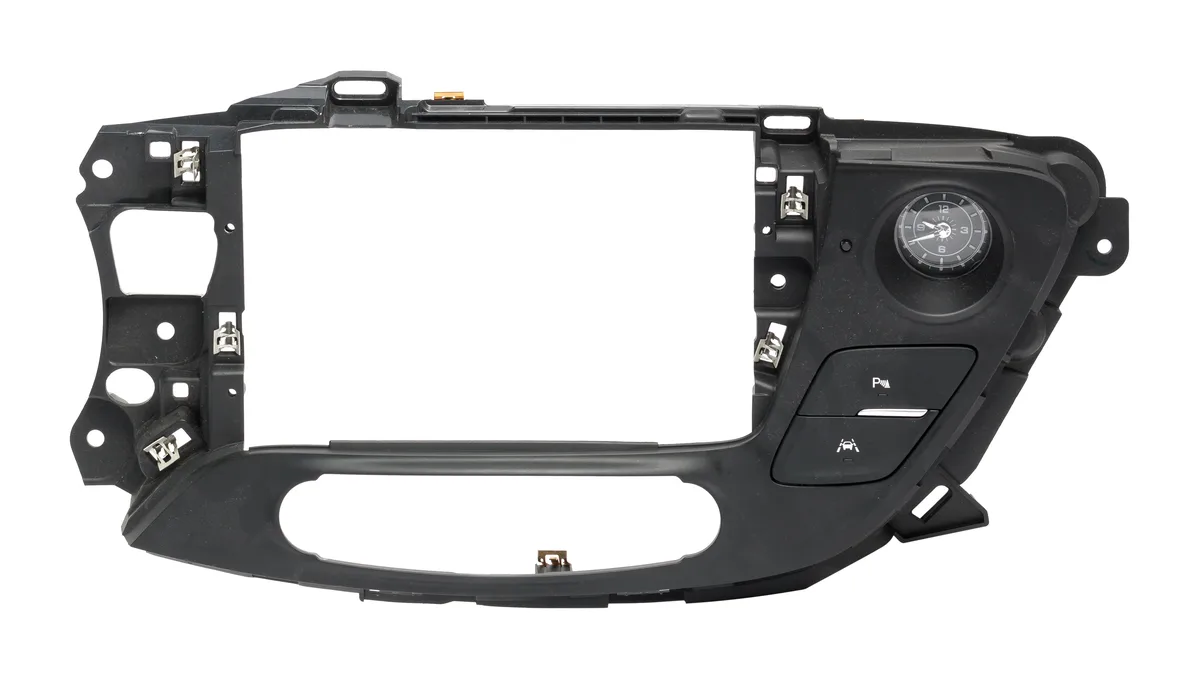 1 Factory Radio 1 Factory Radio Center Dash Radio Trim Bezel with Clock 23494861 — product photo