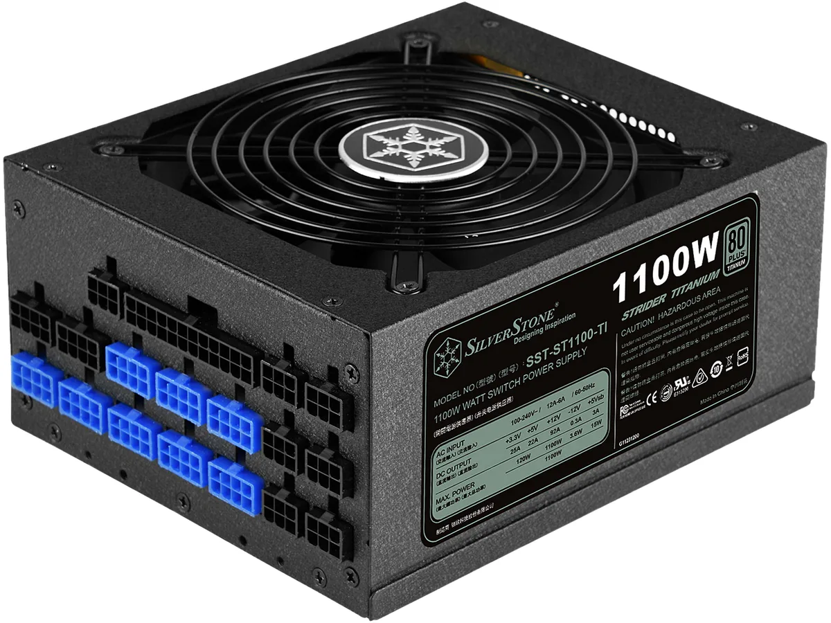 Silverstone Silverstone SST-ST1100-TI 1100 W Titanium power supply — product photo