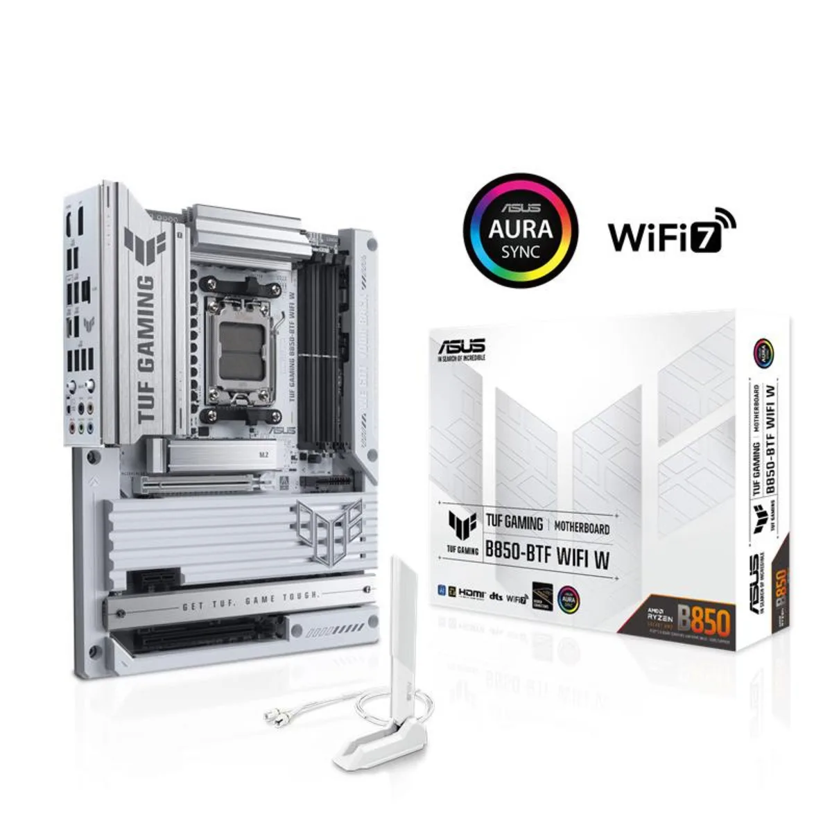 ASUS ASUS TUF GAMING B850-BTF WIFI W AMD motherboard — product photo